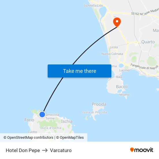 Hotel Don Pepe to Varcaturo map