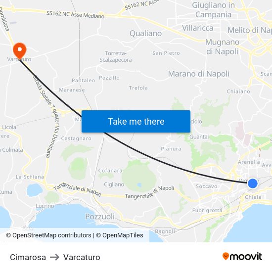 Cimarosa to Varcaturo map