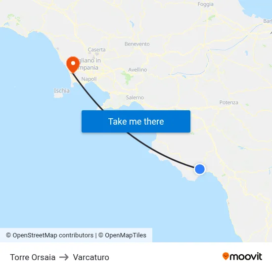 Torre Orsaia to Varcaturo map