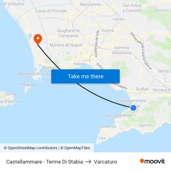 Castellammare - Terme Di Stabia to Varcaturo map