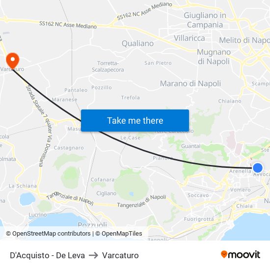 D'Acquisto - De Leva to Varcaturo map