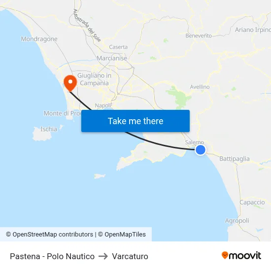 Pastena - Nautical Center to Varcaturo map