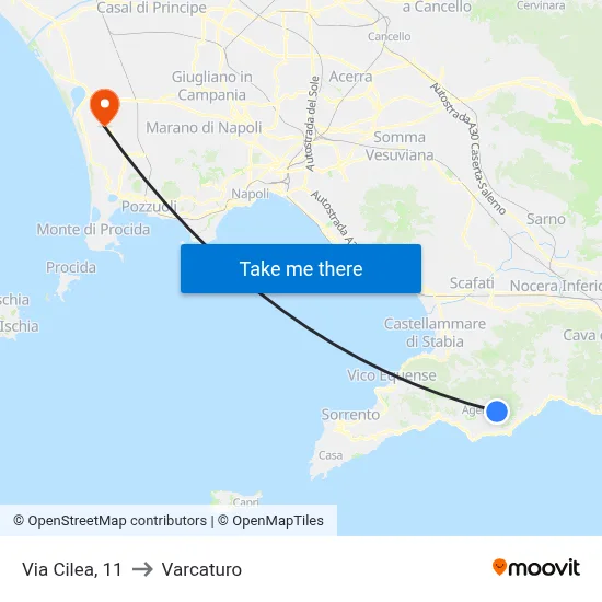 Cilea Street, 11 to Varcaturo map