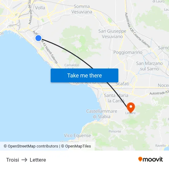 Troisi to Letters map