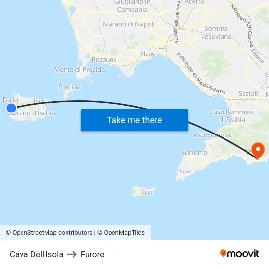Cave of the Island to Furore map