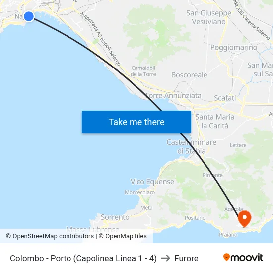 Colombo - Port (Line 1 - 4 Terminal) to Furore map