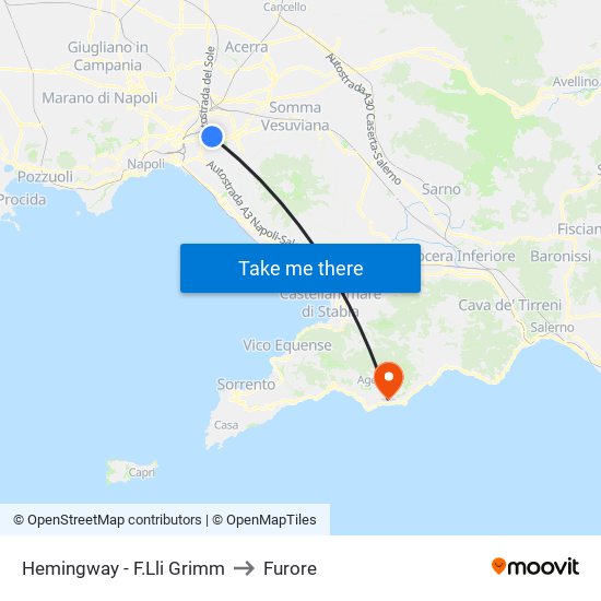 Hemingway - F.Lli Grimm to Furore map