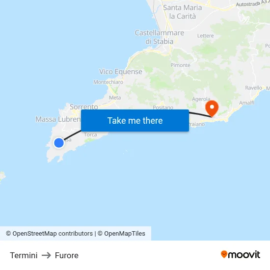 Terminals to Furore map
