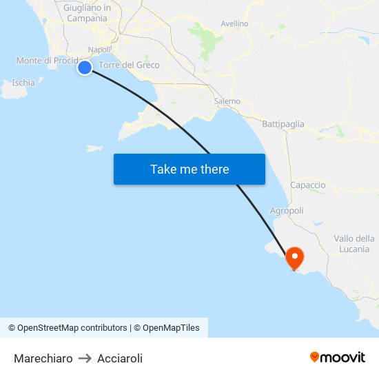 Marechiaro to Acciaroli map