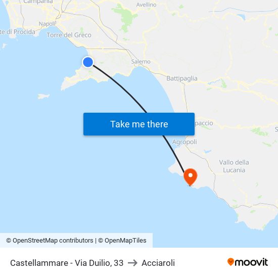 Castellammare - Via Duilio, 33 to Acciaroli map