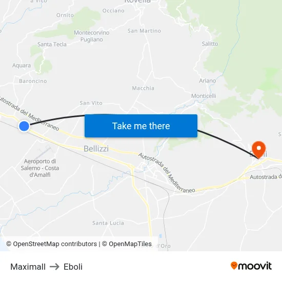 Maximall to Eboli map