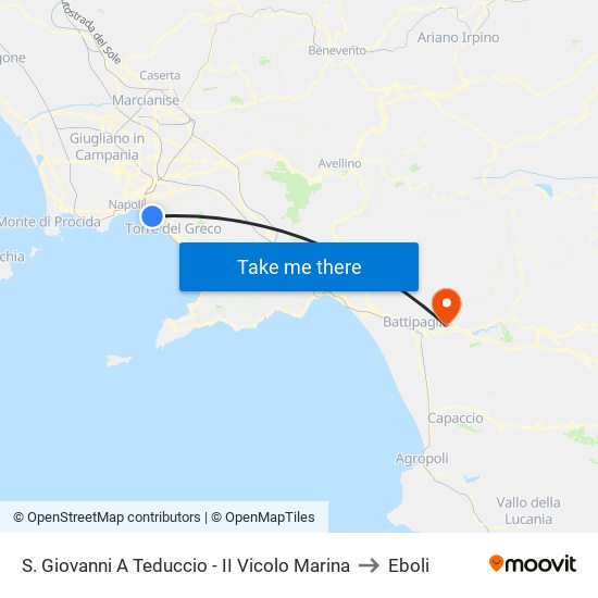 S. Giovanni A Teduccio - II Vicolo Marina to Eboli map