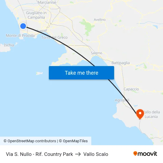 Via San Nullo - Country Park Reference to Vallo Scalo map