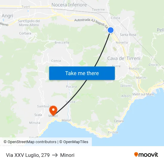 July 25th Street, 279 to Minori map