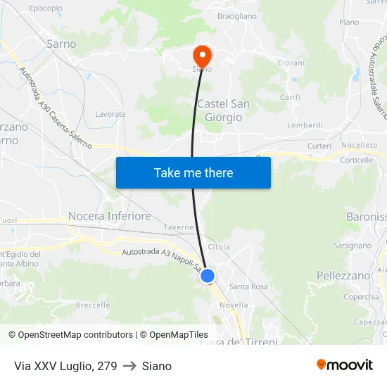 July 25th Street, 279 to Siano map