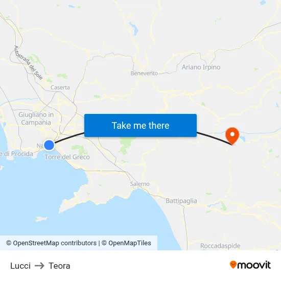 Lucci to Teora map