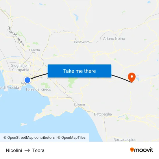 Nicolini to Teora map