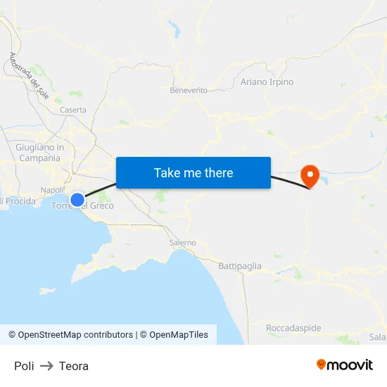 Poli to Teora map