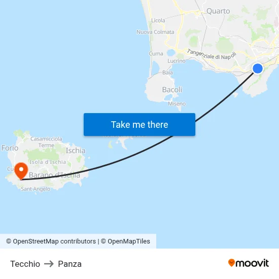 Tecchio to Panza map