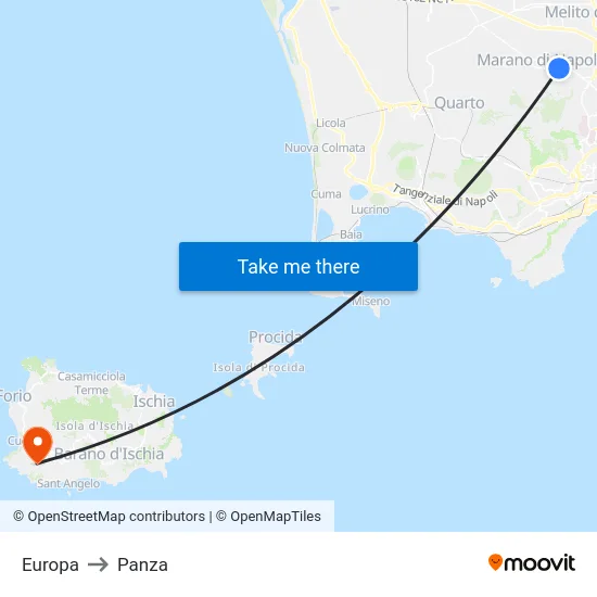 Europa to Panza map