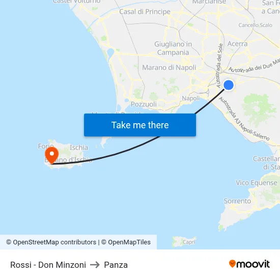Rossi - Don Minzoni to Panza map