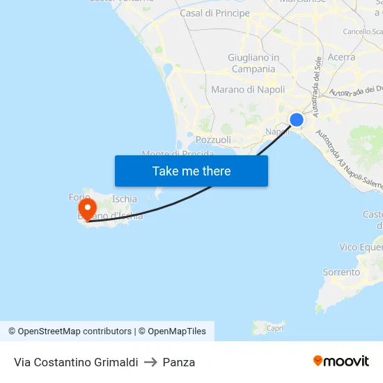 Costantino Grimaldi Street to Panza map