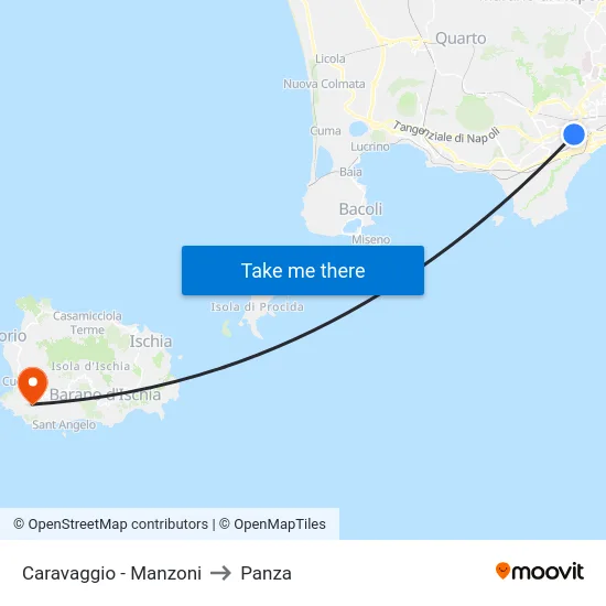 Caravaggio - Manzoni to Panza map