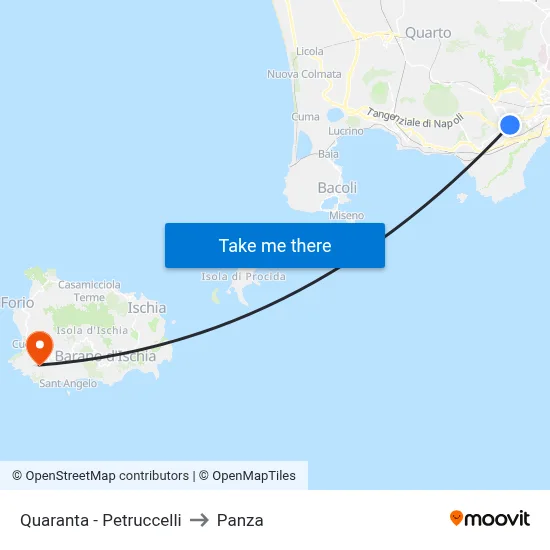 Quaranta - Petruccelli to Panza map