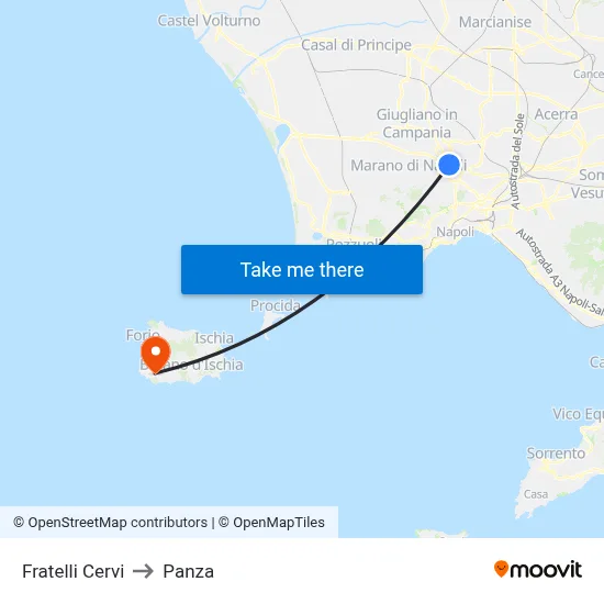 Cervi Brothers to Panza map