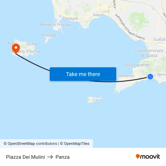 Mills Square to Panza map