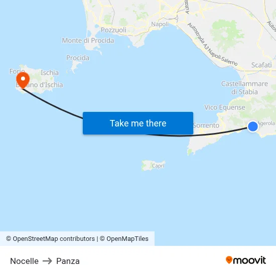 Nocelle to Panza map