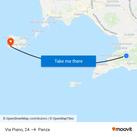 Piano Street, 24 to Panza map