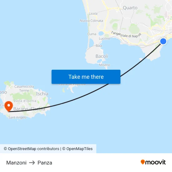 Manzoni to Panza map