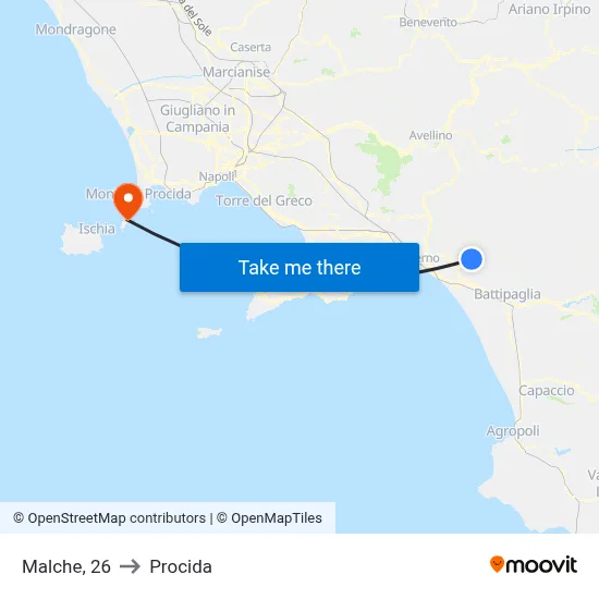 Malche 26 to Procida map