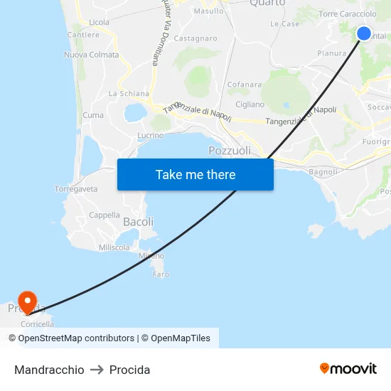 Mandracchio to Procida map