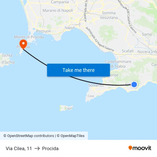 Cilea Street, 11 to Procida map