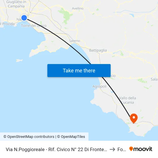 Via N.Poggioreale - Opposite Prison #22 to Foria map