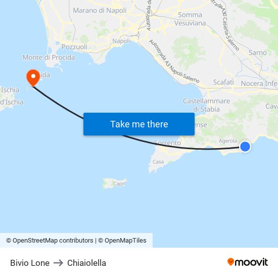 Bivio Lone to Chiaiolella map