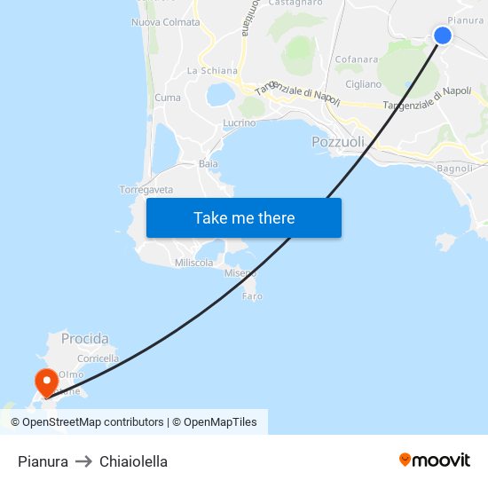 Pianura to Chiaiolella map
