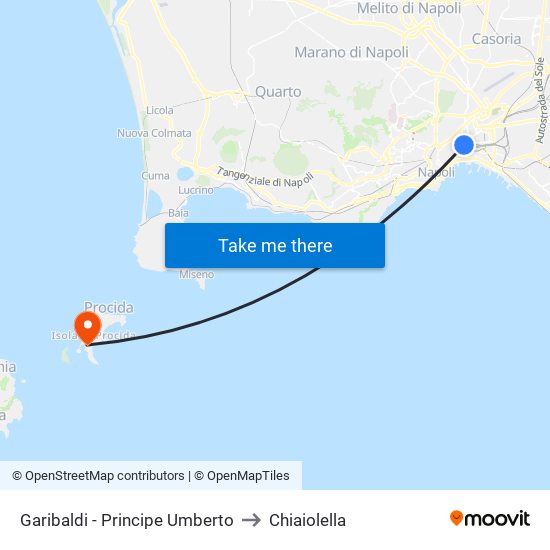 Garibaldi - Principe Umberto to Chiaiolella map