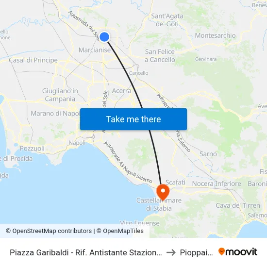 Garibaldi Square - Opposite Railway Station to Pioppaino map