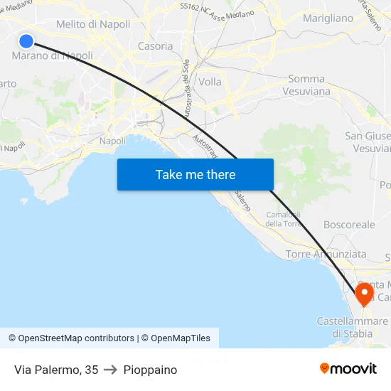 Palermo Street, 35 to Pioppaino map