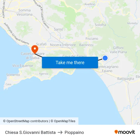 St. John The Baptist Church to Pioppaino map