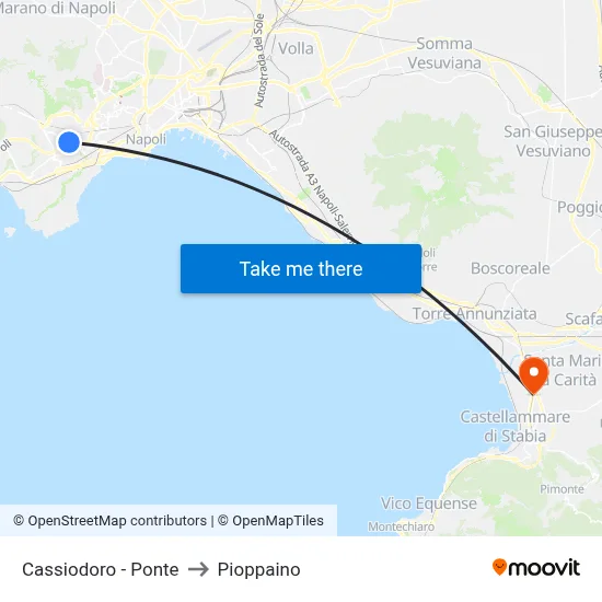 Cassiodoro - Bridge to Pioppaino map