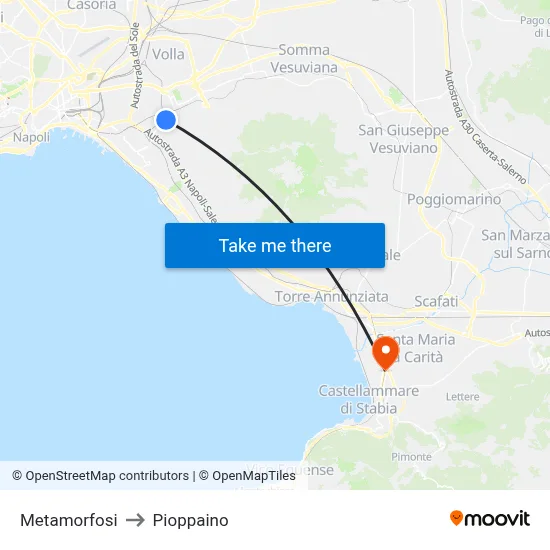 Metamorphosis to Pioppaino map