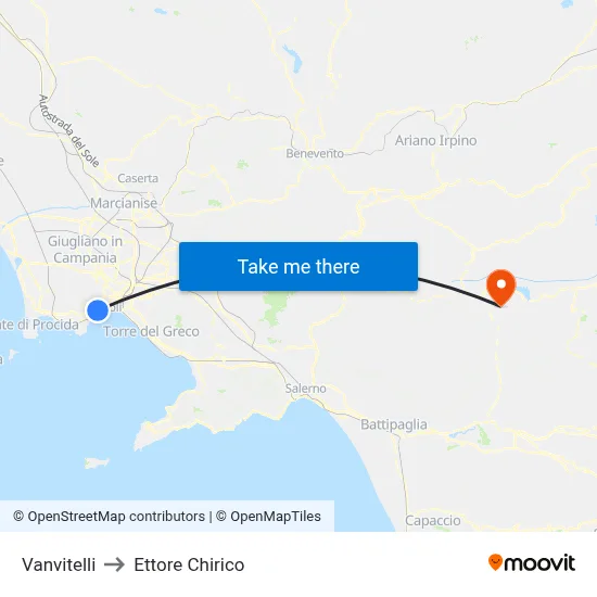 Vanvitelli to Ettore Chirico map