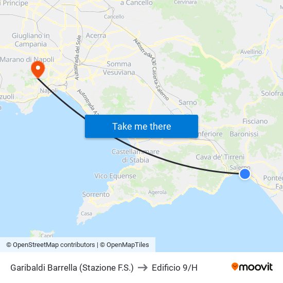 Garibaldi Barrella (Stazione F.S.) to Edificio 9/H map