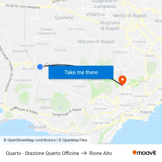 Quarto - Quarto Workshop Station to Rione Alto map