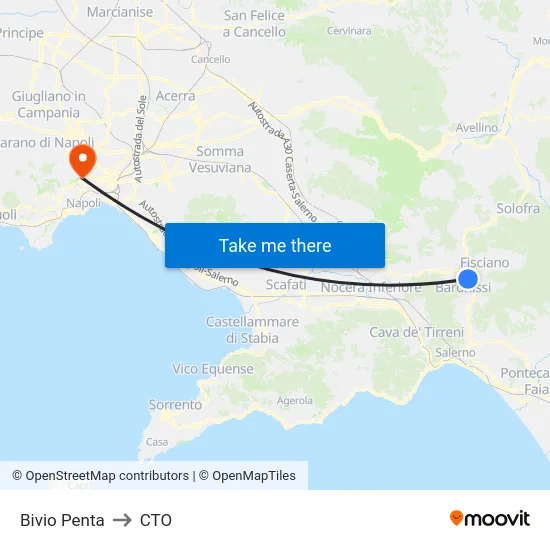 Bivio Penta to CTO map