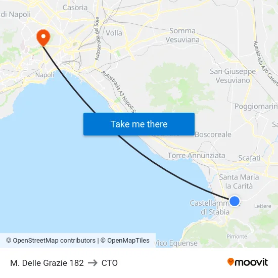 M. Delle Grazie 182 to CTO map
